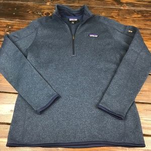 Patagonia Better Sweater Navy Blue 1/4 Pullover L